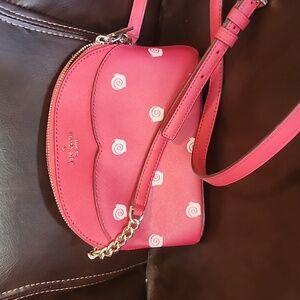 NWT KATE SPADE RED/CORAL CROSSBODY PURSE